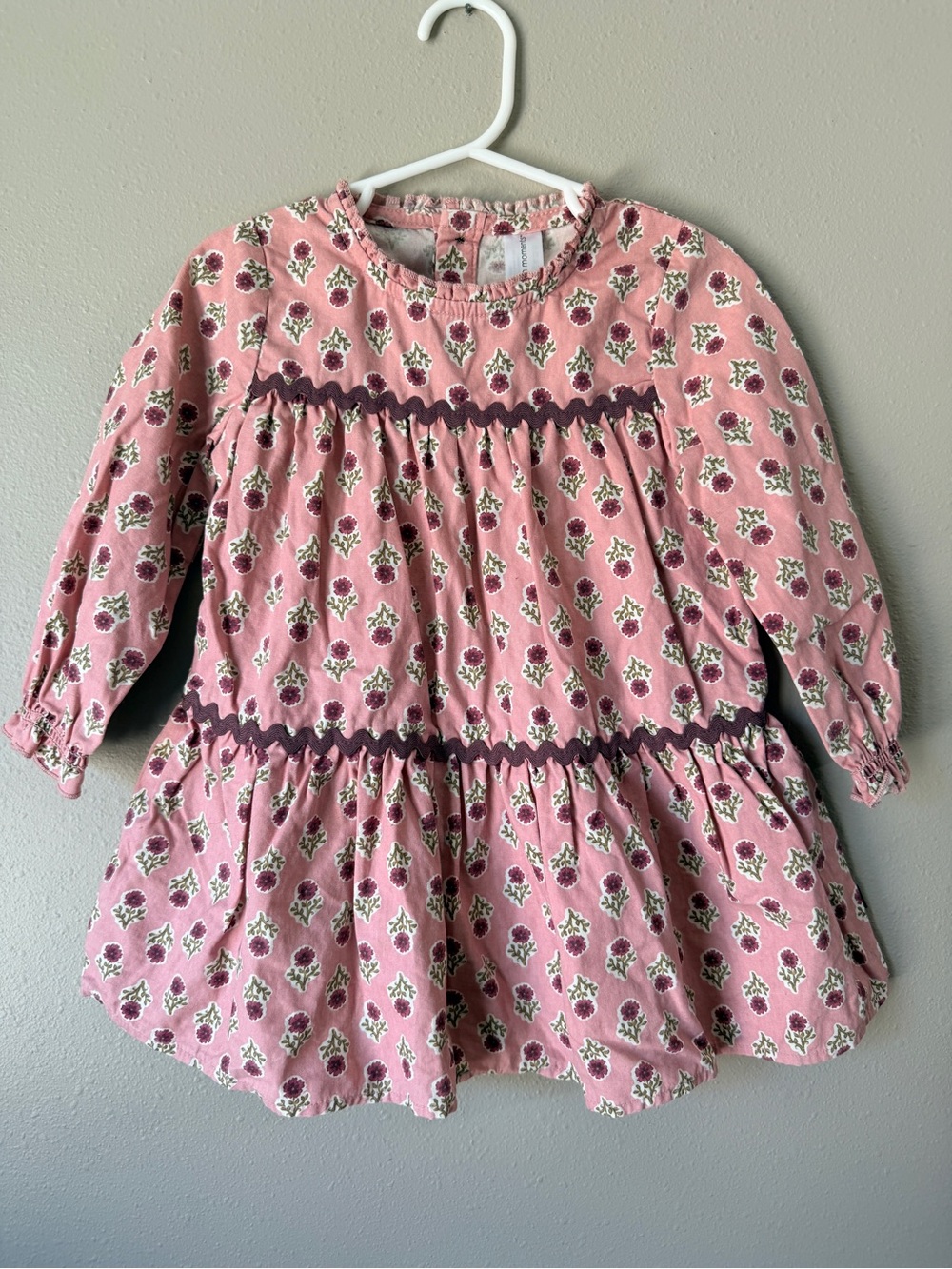 Modern Moments Floral Tiered Long-Sleeve Dress